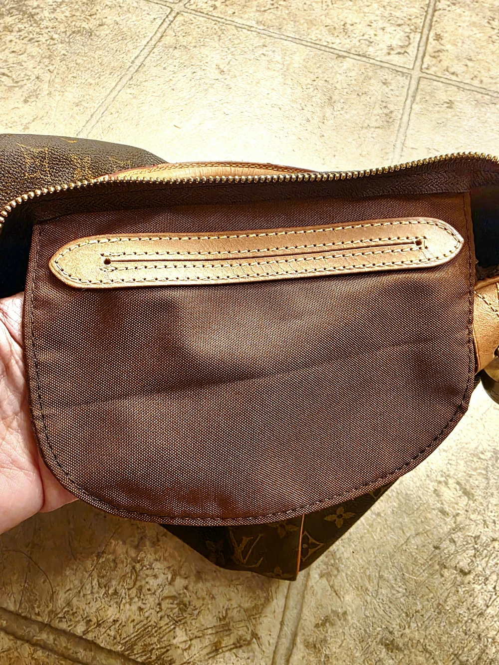 Brown Canvas Satchel